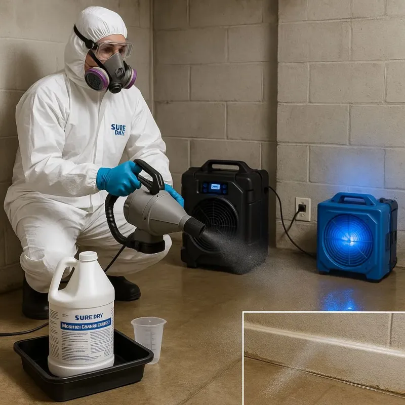 Sanitization and Odor Removal process in Vista Santa Rosa, CA